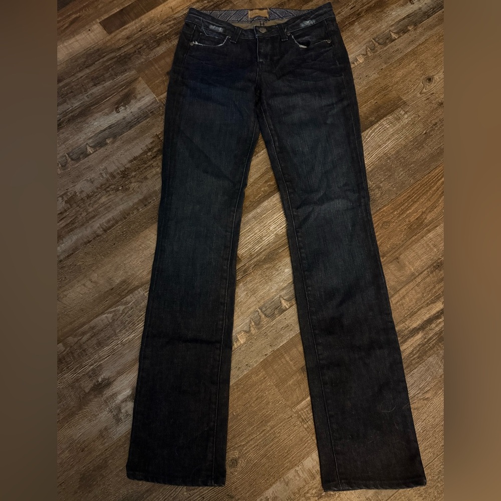 PAIGE Dark Blue Women's Boot Cut Jeans